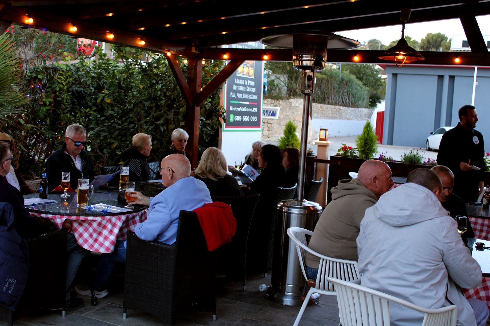 Evenings under the pergola