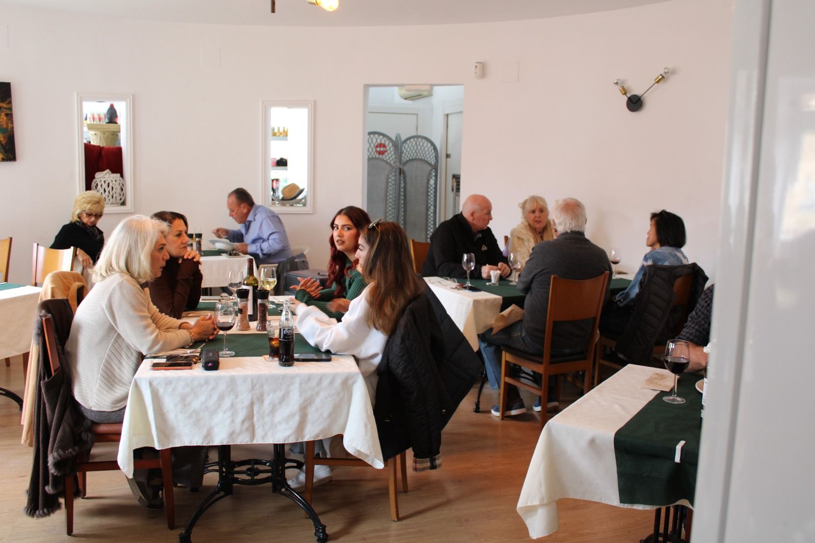 The dining room